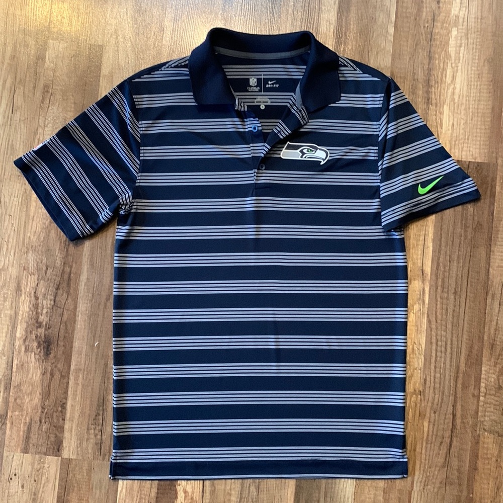 NIKE - SEAHAWKS - Mens Golf Polo - LIKE NEW!!!